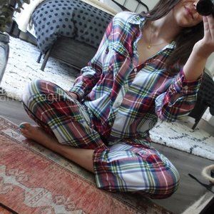 AMERICAN EAGLE- Plaid Flannel Lounge Set